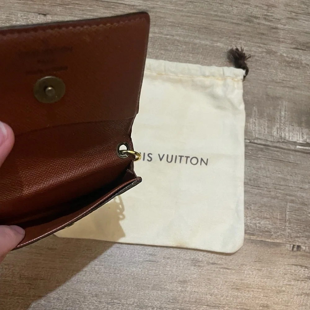 Vintage Louis Vuitton Monogram Card Case Micro Crossbody/Keychain - Picture 5 of 6
